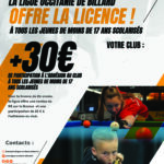 Licence billard gratuite - 17 ans - LOB